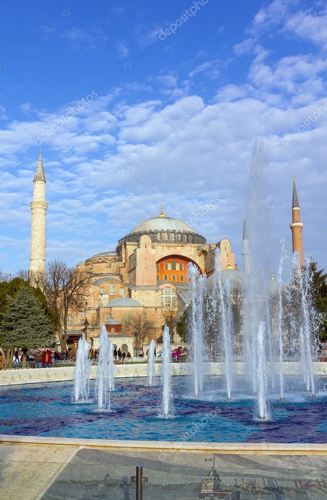 hagia sophia, istanbul, turkey - stock editorial photography