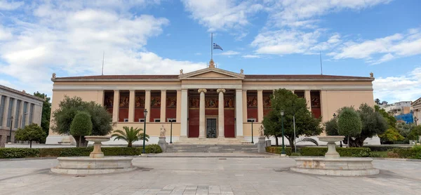 Edificio Histórico Universidad Atenas Del Siglo Xix Atenas Grecia — Foto de Stock