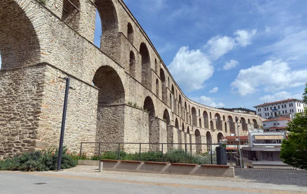 Aqueduct Kavala Landmark City Macedonia Greece — Stock Photo, Image