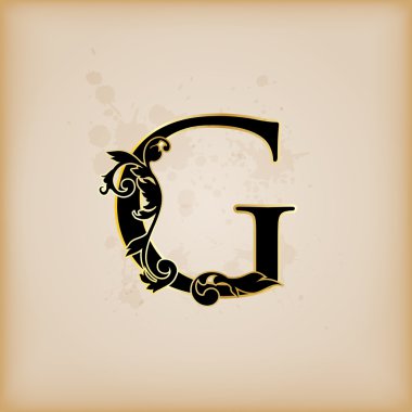 Vintage baş harf g