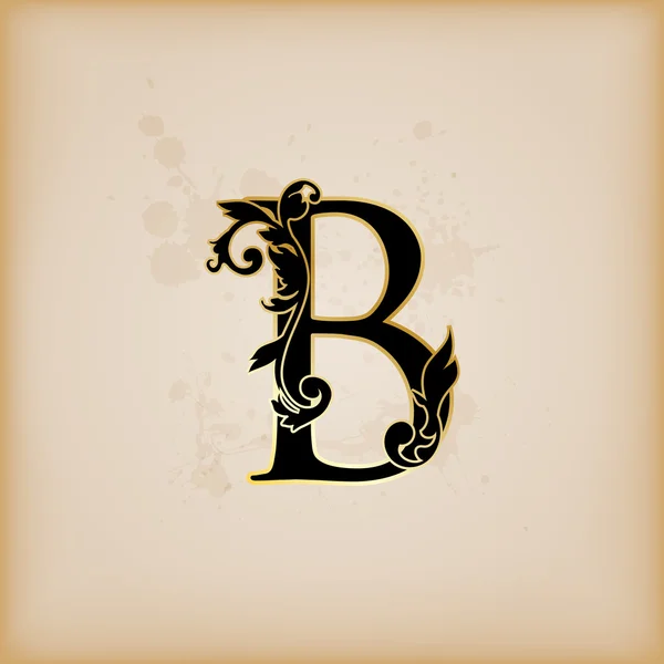 Download Vintage initials letter B — Stock Vector © pocike #12548215