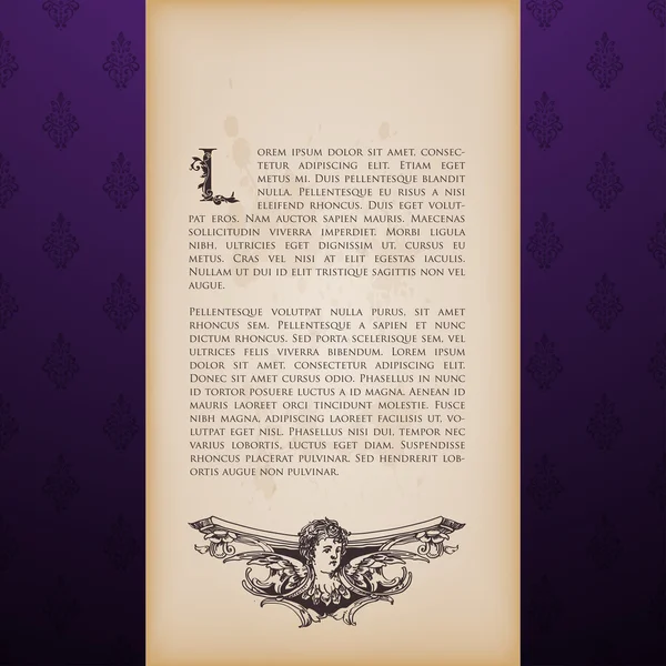 Funda vintage púrpura — Archivo Imágenes Vectoriales