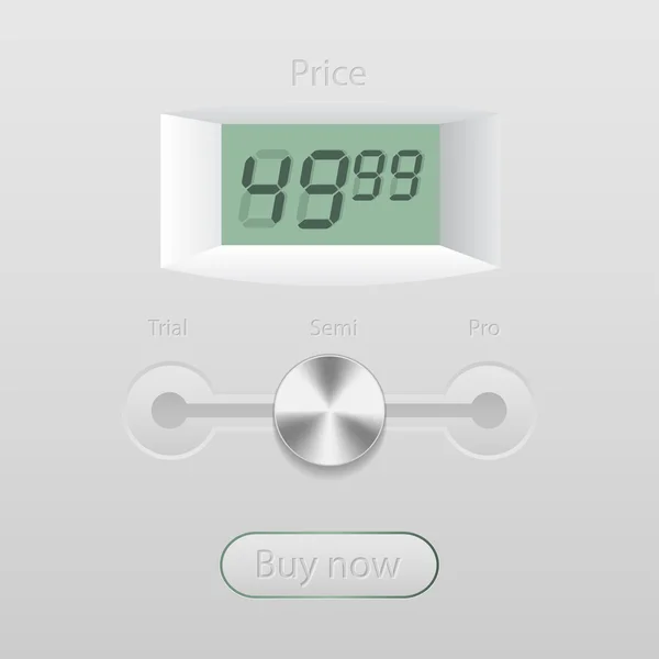Options de prix des produits — Image vectorielle