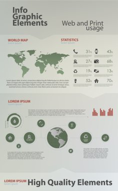 yüksek kaliteli iş Infographic elemanları