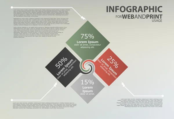 Infographic prvky pro web a tisk použití — Stockový vektor