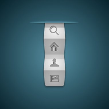 Dikey kağıt menü web için