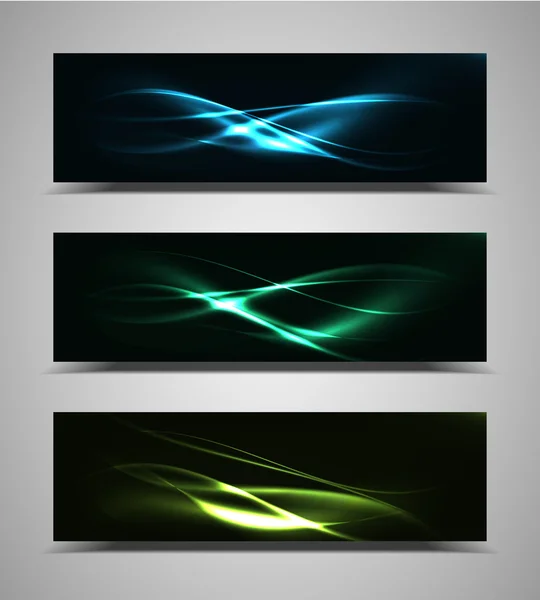 Banner web abstracto vectorial — Vector de stock