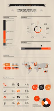 yüksek kaliteli iş Infographic elemanları