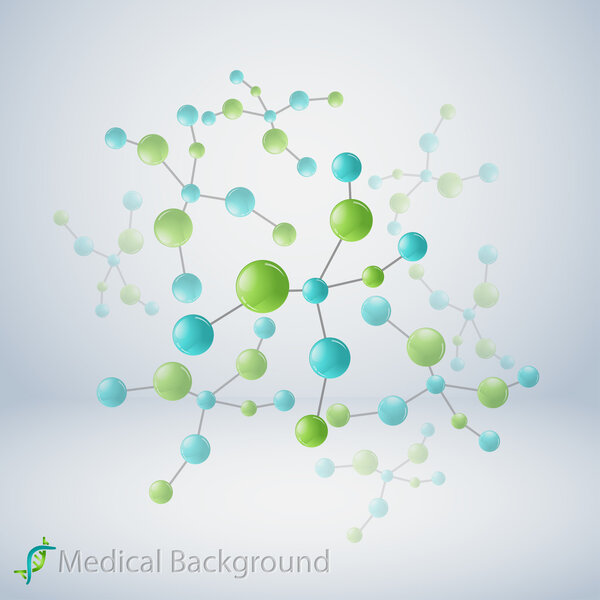 molecular structure, abstract background