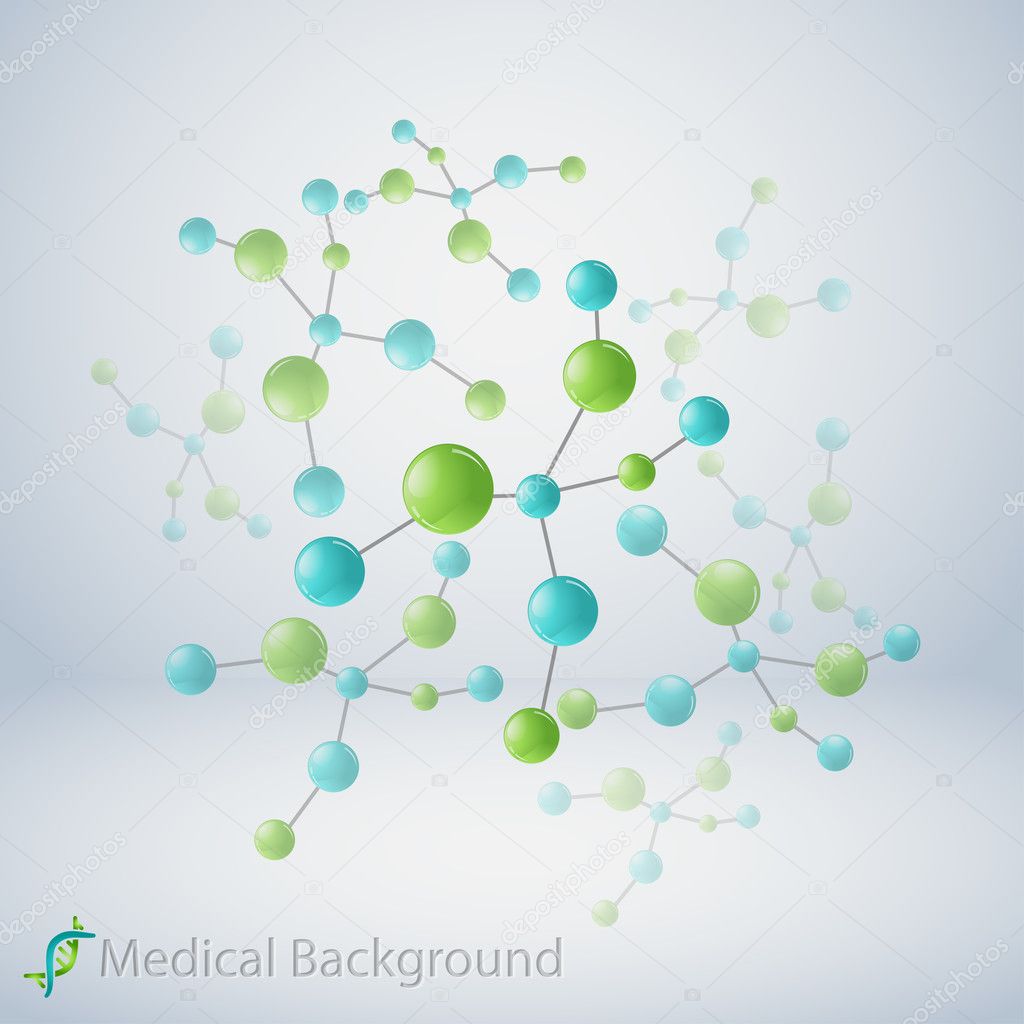 molecular structure, abstract background