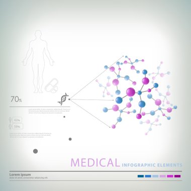 tıbbi Infographic elemanları