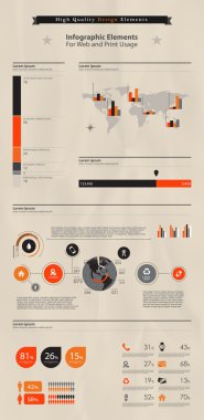 yüksek kaliteli iş Infographic elemanları