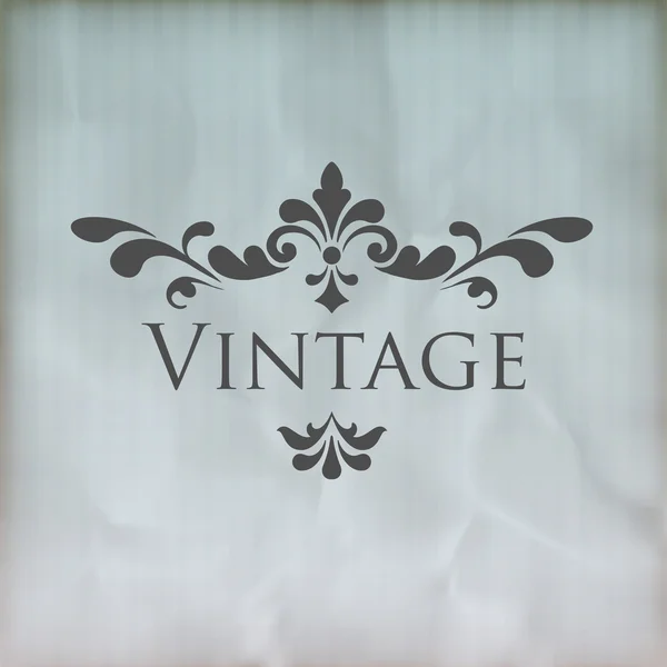 Vintage vector marco floral — Vector de stock