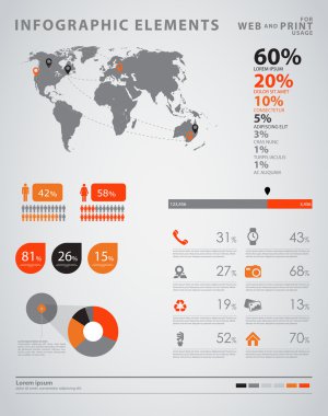 yüksek kaliteli iş Infographic elemanları