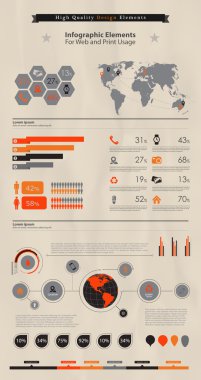 yüksek kaliteli iş Infographic elemanları