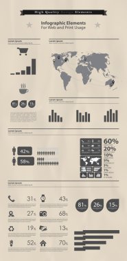 yüksek kaliteli iş Infographic elemanları