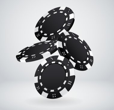 düşen poker fişleri çizimi