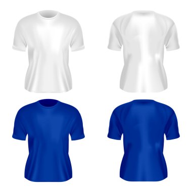 İzole erkek T-shirt vektör çizim