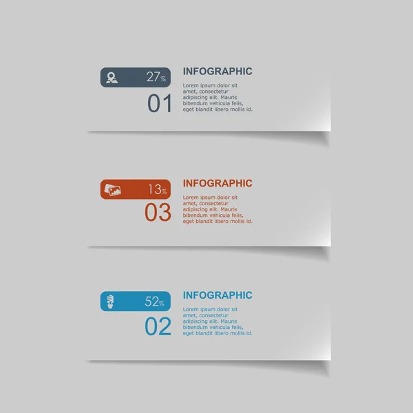 Papel vectorial Fondo de progreso, elección de productos o versiones — Vector de stock