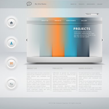 Website template in editable format