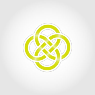 Eternal knot concept in editable format