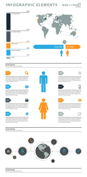 Hög kvalitet business infographic element — Stockfoto