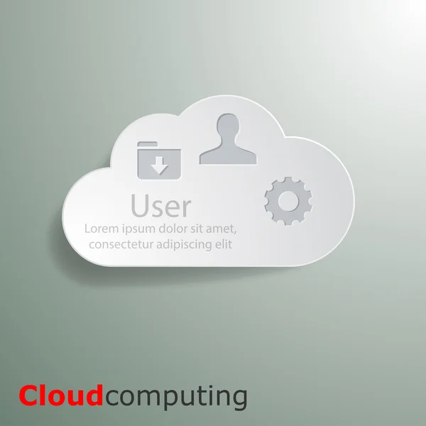 Cloud computing-concept — Stockfoto