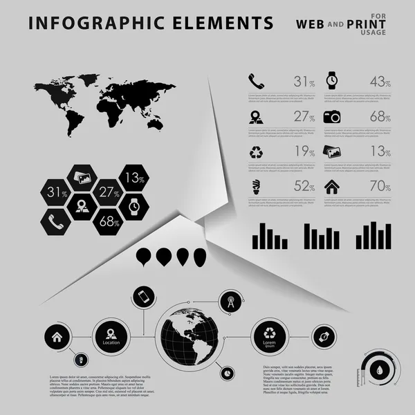 Elementos de infografía empresarial de alta calidad — Foto de Stock