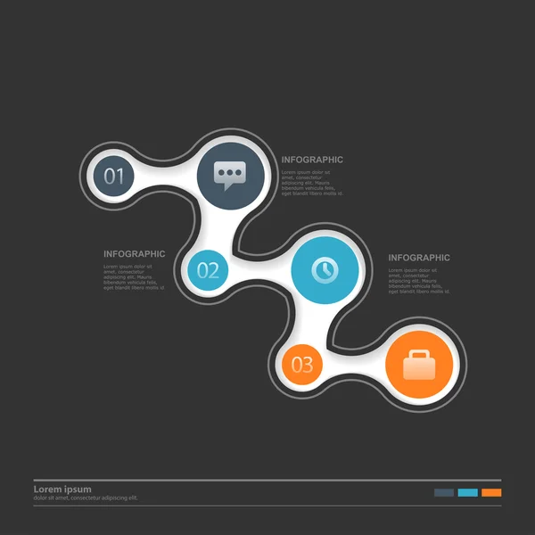 Modern designmall, kan användas för infographics — Stockfoto