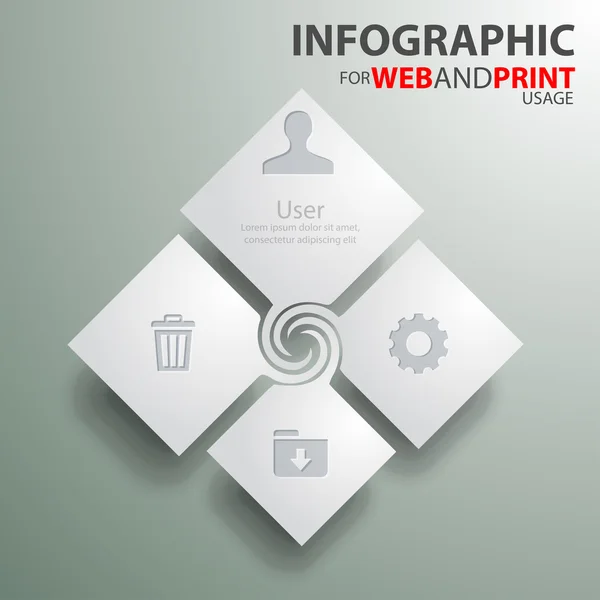 Modern Design template, can be used for infographics — Stock Photo, Image