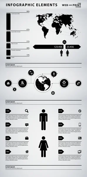 Инфографические элементы бизнеса высокого качества — стоковый вектор