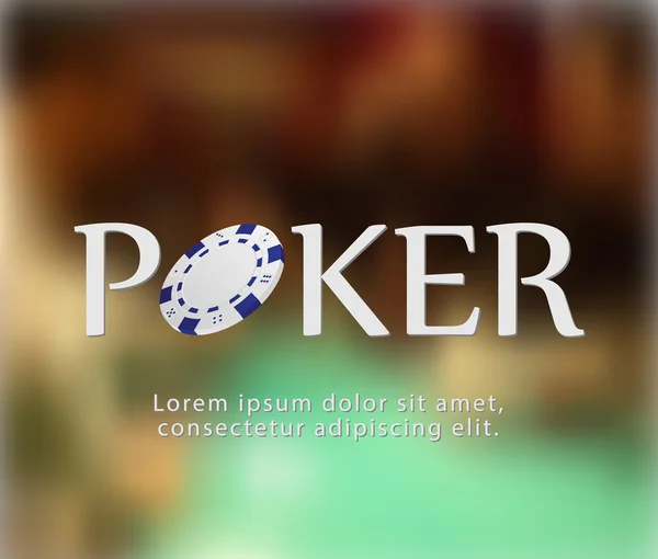 Poker casino — Stok Vektör