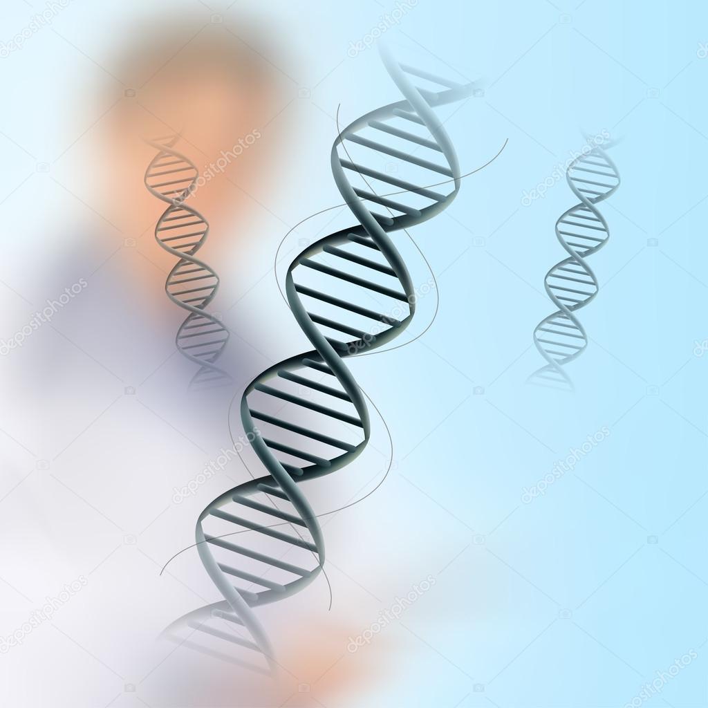 dna in medical colour background