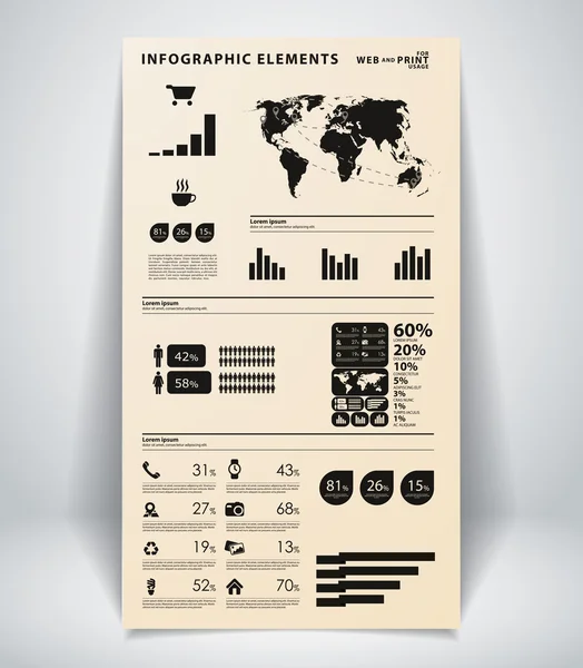 높은 품질 비즈니스 infographic 요소 — 스톡 벡터