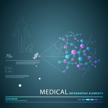 tıbbi Infographic elemanları