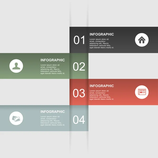 Modelo de design moderno, pode ser usado para infográficos —  Vetores de Stock