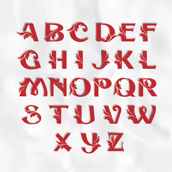 Vintage initialer bokstäver — Stock vektor