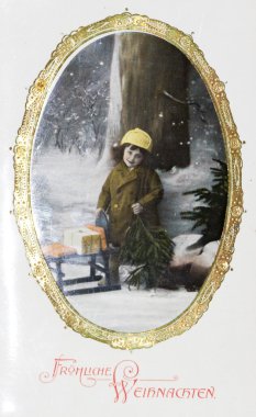 kartpostal, antik, Almanca