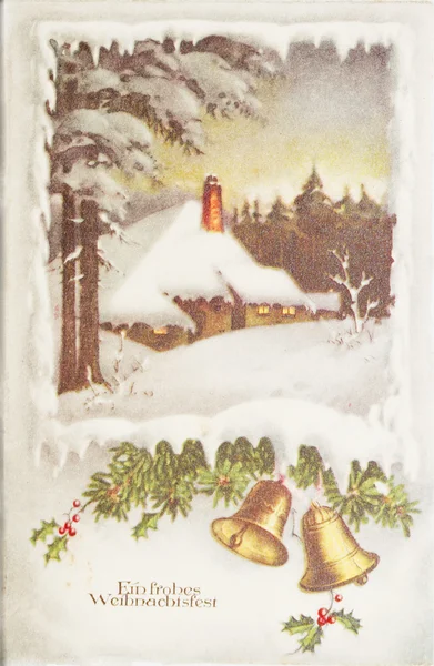 Post card, ancient ,German, 1937 — Stock Photo, Image