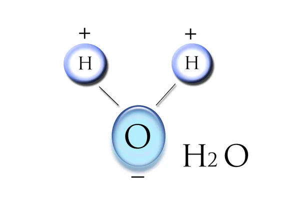 水、 公式、 h2o — 图库照片