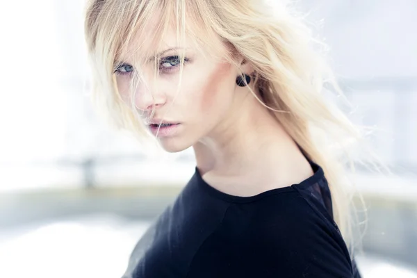 Young beautiful woman with magnificent hair — Stock Photo, Image