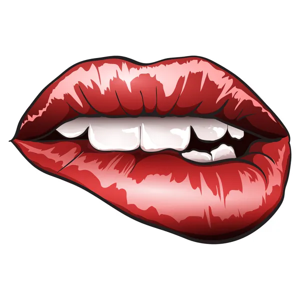 Vector lips — Stock Vector