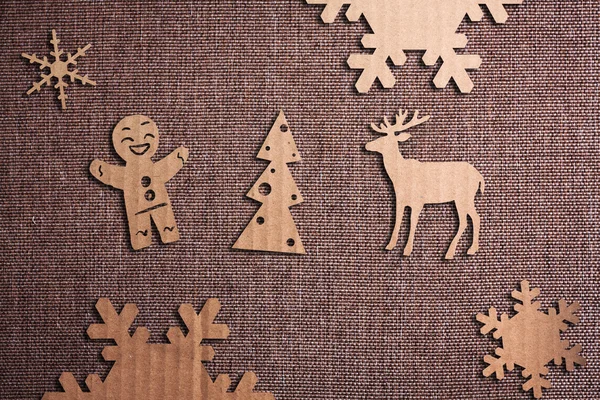 Christmas decoration over grunge background — Stock Photo, Image