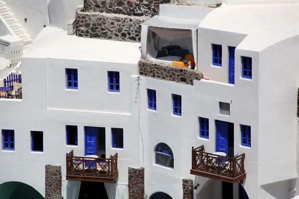 Villaggio di Oia nell 'isola di Santorini, Grecia — Foto Stock