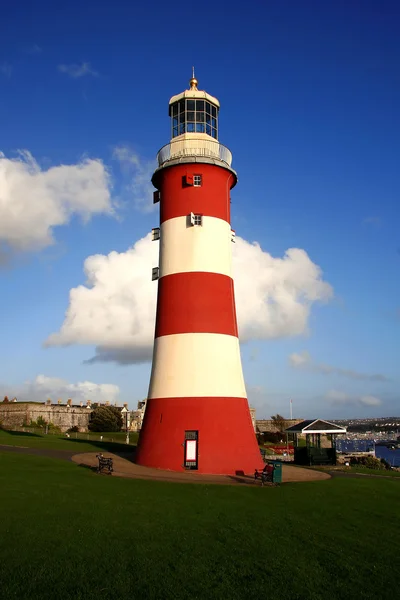 Beautiful lighthouse in Plymouth, UK — Stock Photo, Image