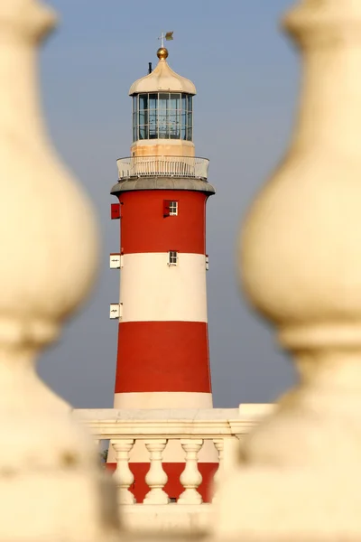 Mooie vuurtoren in plymouth, Verenigd Koninkrijk — Stockfoto