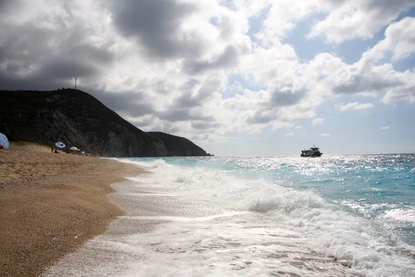 Lefkas Adası Yunanistan inanılmaz sahil ile