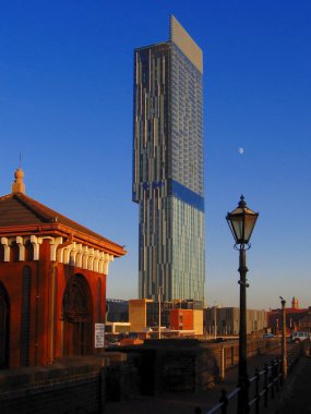 Manchester, İngiltere'de modern scyscraper