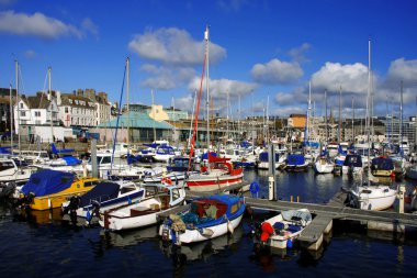 Marina, Barbican in Plymouth, England clipart