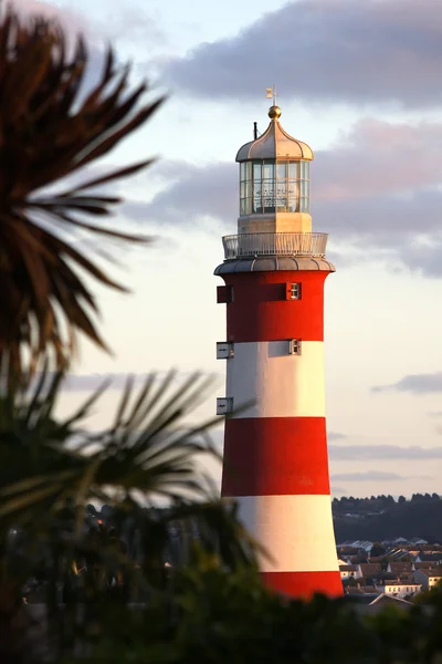 Kända fyren i plymouth, devon, england — Stockfoto